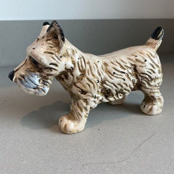 Vintage Westie Chalk Ware Terrier Dog Figurine, 5" Tall - Picture 3 of 7